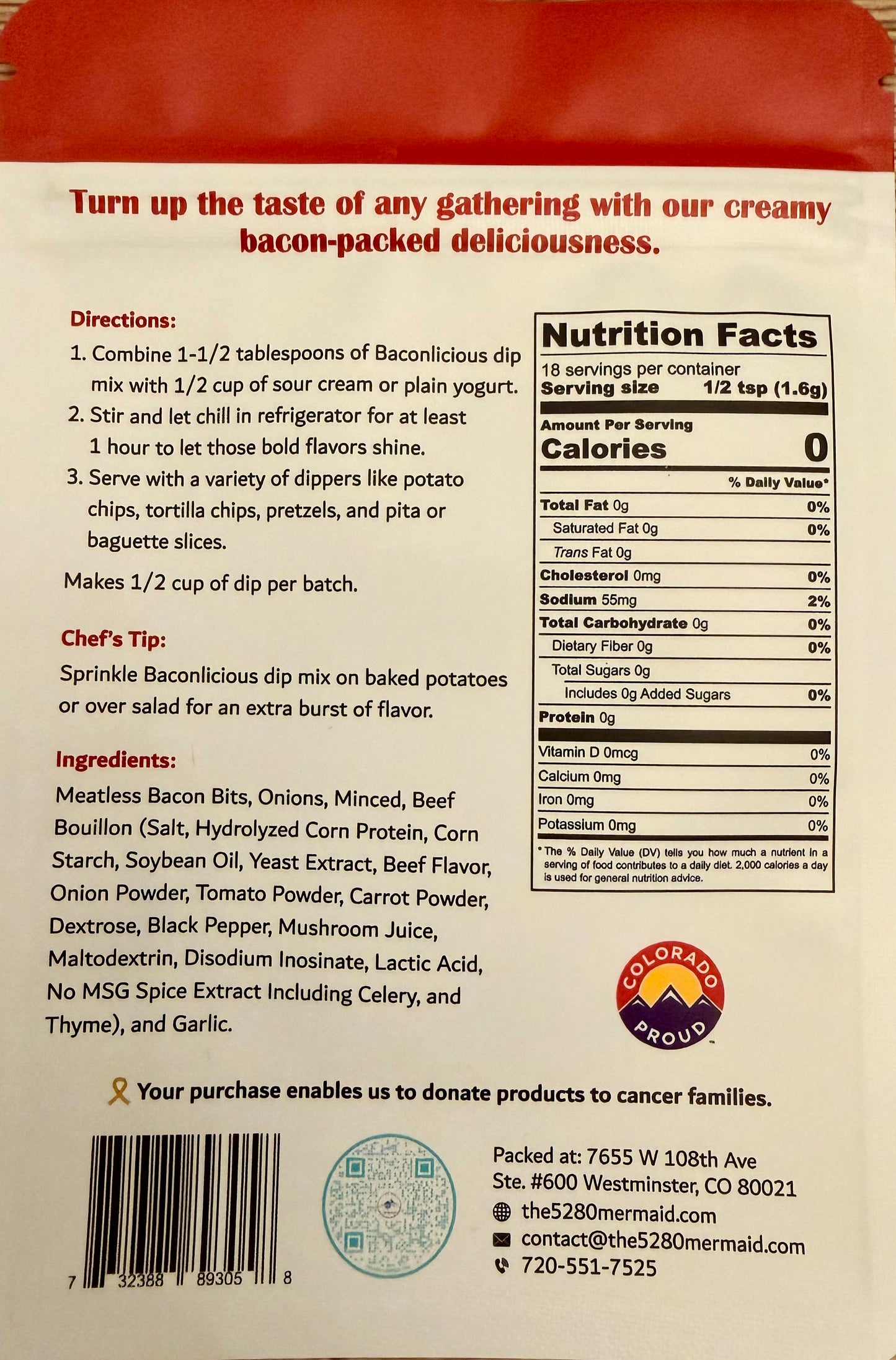 Seasonings For Every Season: Baconlicious Dip Mix