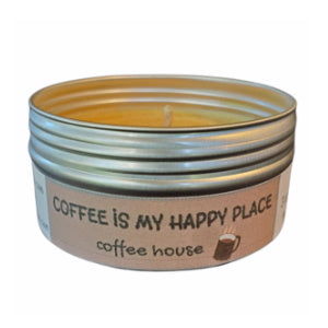 COFFEE IS MY HAPPY PLACE Coffee House Travel Candle