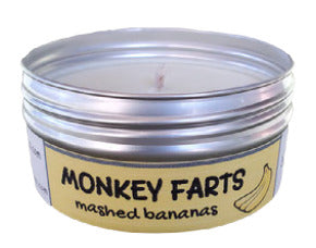 MONKEY FARTS Bananas Travel Candle