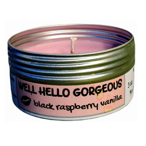 WELL HELLO GORGEOUS Black Raspberry Vanilla Travel Candle