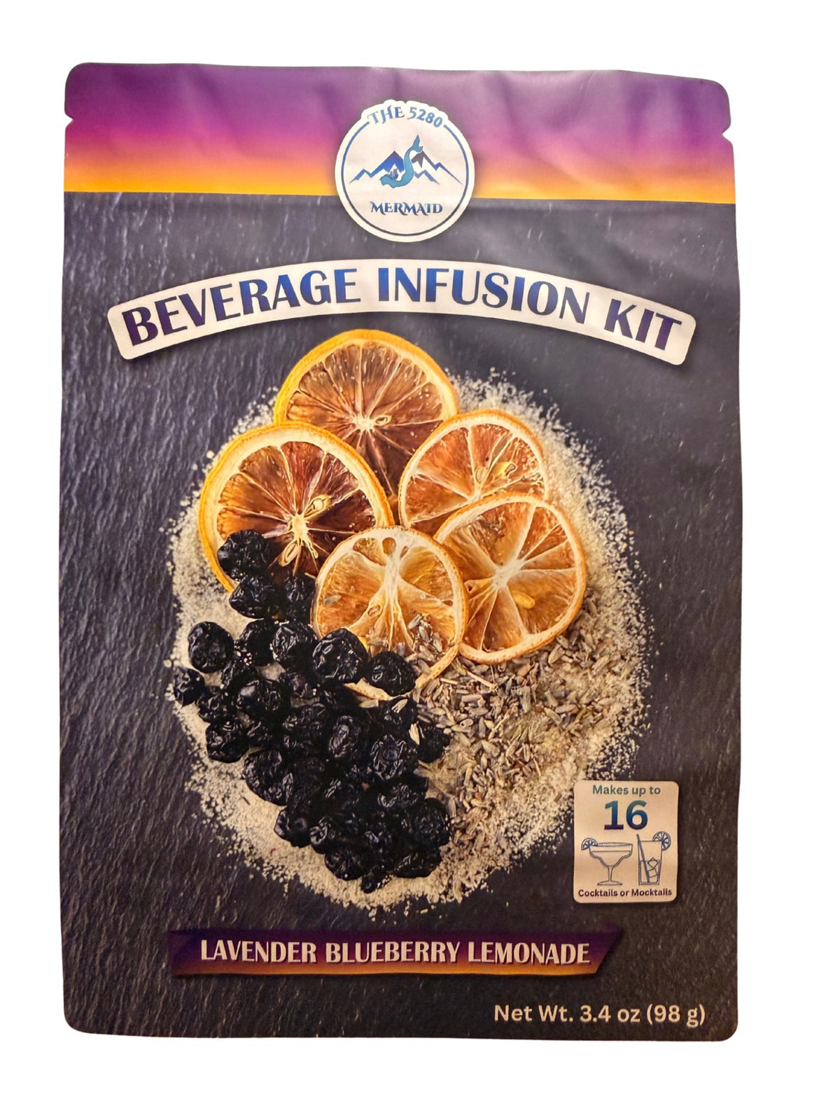 Lavender Blueberry Lemonade Beverage Infusion Kit; Mocktail or add Vodka or Rum