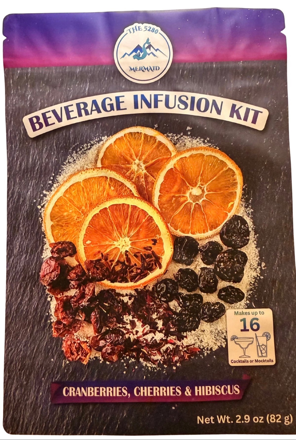 Cranberry, Cherry, Hibiscus Beverage Infusion Kit; Vodka or Rum.