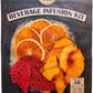 Dragon Fruit, Peaches and Oranges Beverage Infusion Kit; Mocktail or add Vodka, Rum or Gin