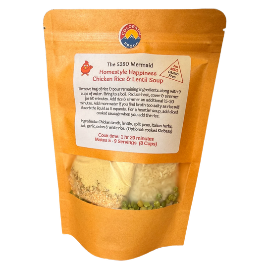 Chicken Broth with Rice & Lentil Soup