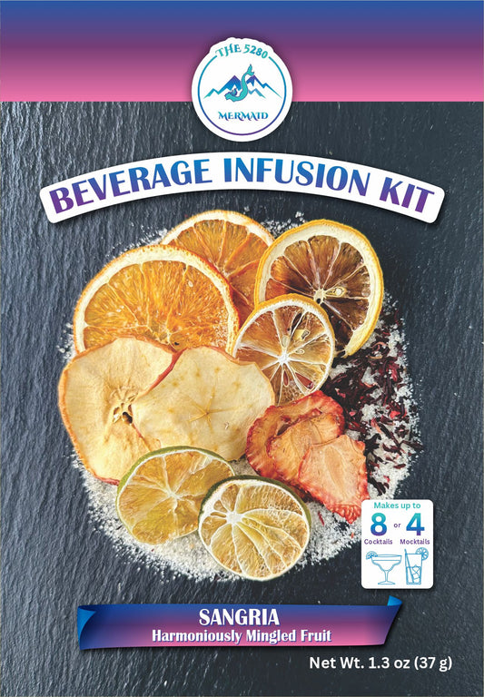 "Sangria" Harmoniously Mingled Fruit Beverage Infusion Kit MINI; Vodka, Rum, Red Wine, Brandy or Gin