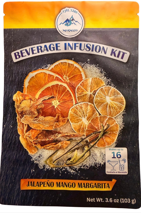 Jalapeno Mango Margarita Beverage Infusion Kit; Add Tequila