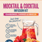 Cranberry, Cherry, Hibiscus Beverage Infusion Kit MINI; Vodka, Rum, Gin, or Unfiltered Sake
