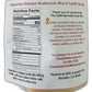 Vegetarian Shiitake Mushroom Rice and Lentil Soup back label with ingredients and nutrition