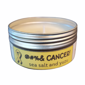@#%& CANCER! Sea salt and Yuzu Travel Candle