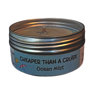 Cheaper Than A Cruise -  Ocean Mist Travel Candle