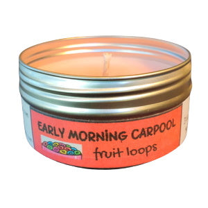 EARLY MORNING CARPOOL Fruitloops Travel Candle