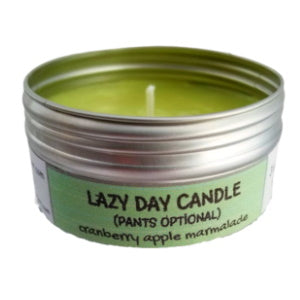 LAZY DAY (Pants Optional) - (Fresh Cut Grass) FUNNY TRAVEL CANDLE