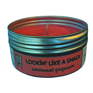 LOOKIN' LIKE A SNACK Caramel Popcorn Travel Candle