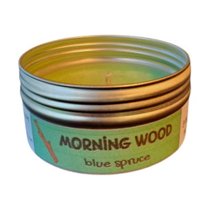 MORNING WOOD Blue Spruce Travel Candle