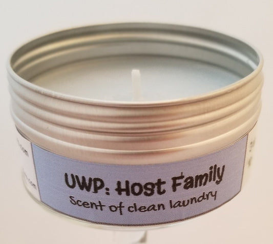 UWP: Host Family Scent of Clean Laundry Travel Candle